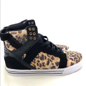 Supra Muska Leopard Print High-Top Sneaker